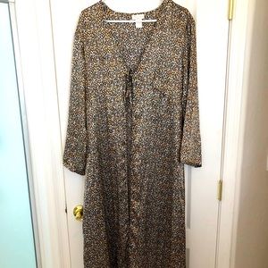 Vintage Sears Inner Most Leopard Print Peignoir